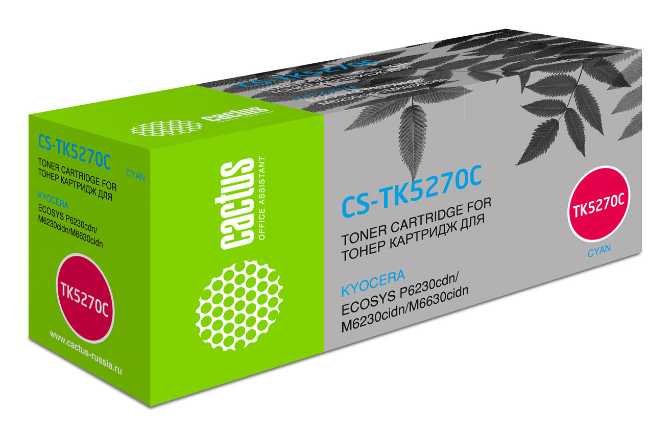   Cactus CS-TK5270C TK-5270C  (6000.)  Kyocera Ecosys P6230cdn/M6230cidn/M6630cidn