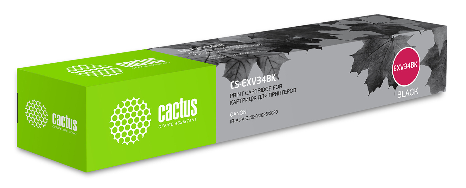   Cactus CS-EXV34BK C-EXV34 BK  (23000.)  Canon IR Advance C2030L/C2030i/C2020L/C2020i/C2025i