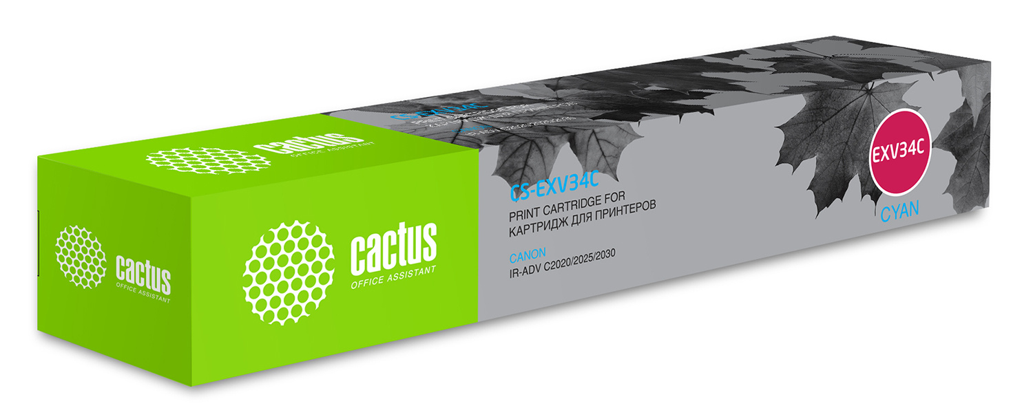   Cactus CS-EXV34C C-EXV34 C  (19000.)  Canon IR Advance C2030L/C2030i/C2020L/C2020i/C2025i