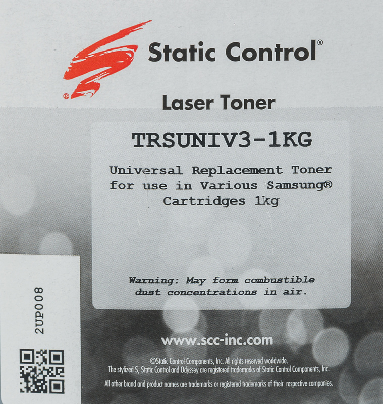 ����� STATIC CONTROL TRSUNIV3-1KG,  ��� Samsung ML2160/SCX3400/M2020/M2070,  ������, 1000�����, ������ [TRSUNIV3-1KG]