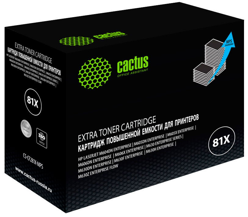   Cactus CS-CF281X-MPS CF281XX  (30000.)  HP LJ Ent M630/M605dn/M606dn/M605x