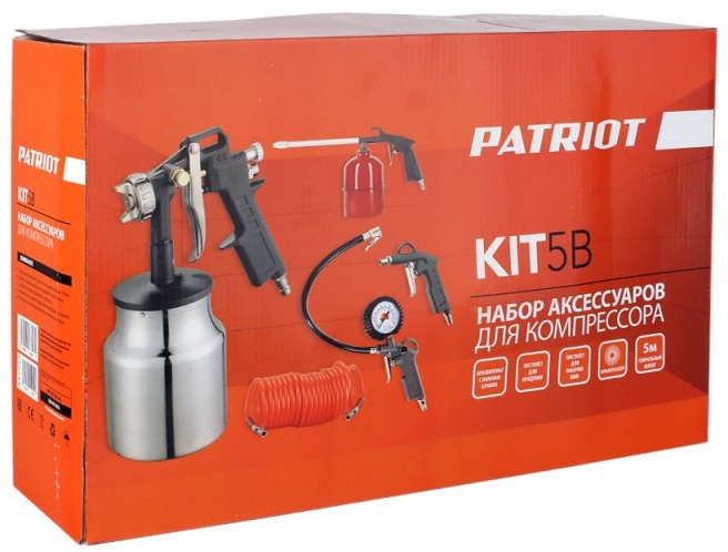 Набор пневмоинструментов Patriot KIT 5В компл.:5 предметов