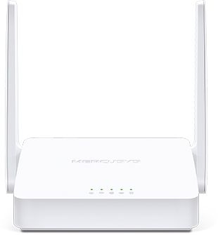 Wi-Fi роутер MERCUSYS MW300D,  N300,  ADSL2+,  белый
