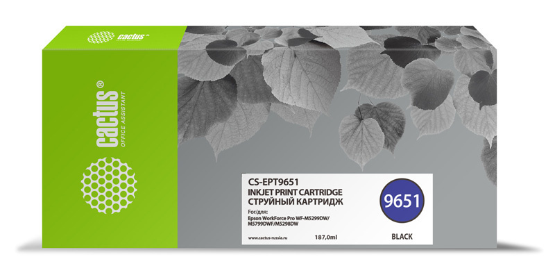   Cactus CS-EPT9651 T9651  (187)  Epson WorkForce Pro WF-M5299DW/M5799DWF