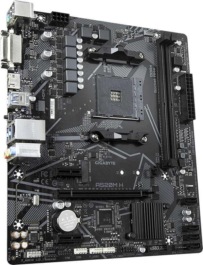   Gigabyte AMD A520 SAM4 ATX A520M H (A520M H)