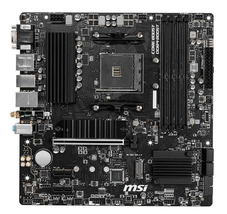   MSI B550M PRO-VDH WIFI Soc-AM4 AMD B550 4xDDR4 mATX AC`97 8ch(7.1) GbLAN RAID+HDMI+DP (B550M PRO-VDH WIFI)