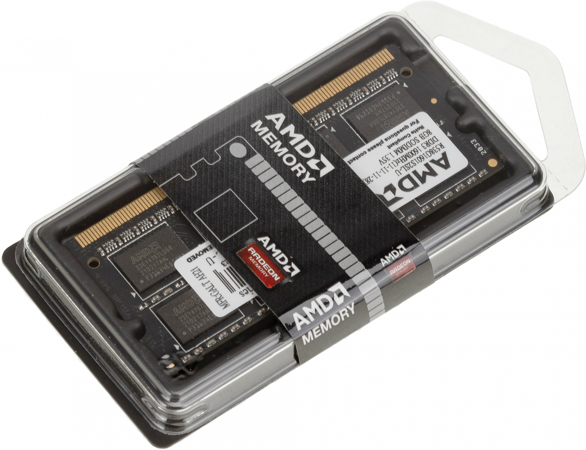 ����������� ������ AMD R538G1601S2SL-U DDR3L -  1x 8�� 1600���, ��� ��������� (SO-DIMM),  Ret [R538G1601S2SL-U]