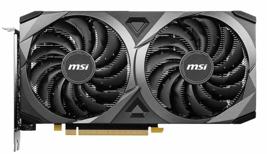  MSI PCI-E 4.0 RTX 3060 VENTUS 2X 12G NVIDIA GeForce RTX 3060 12288Mb 192 GDDR6 1680/15000 HDMIx1 DPx3 HDCP Ret [RTX 3060 VENTUS 2X 12G]