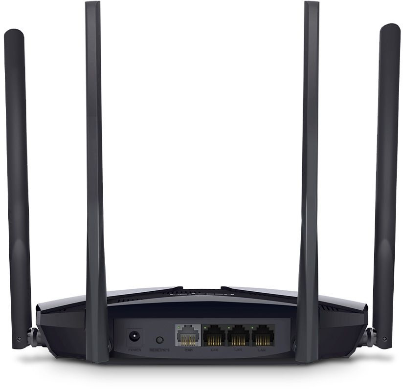 Wi-Fi роутер MERCUSYS MR70X,  AX1800,  черный