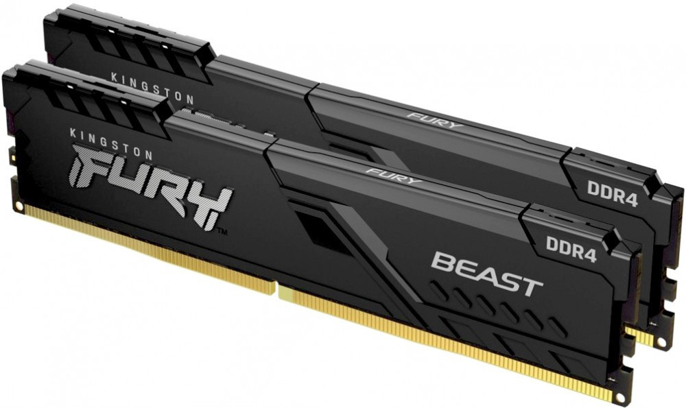   Kingston Fury Beast Black DDR4 - 2x 8 3200, DIMM, [KF432C16BBK2/16] Ret