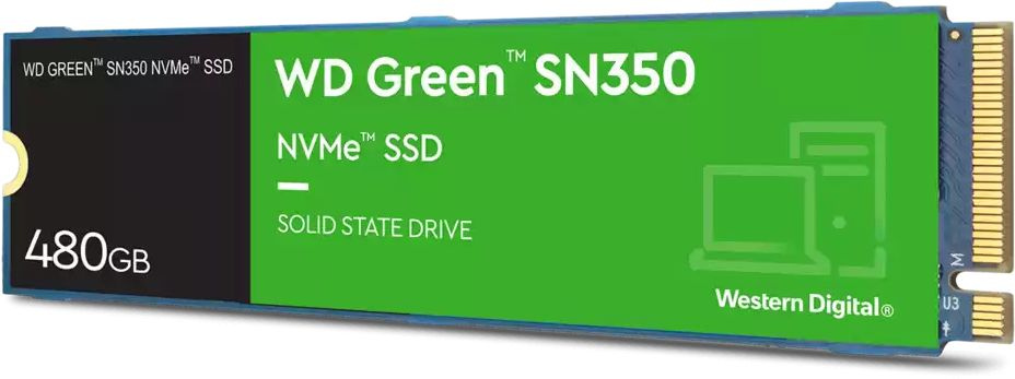 SSD  WD Green SN350 WDS480G2G0C 480, M.2 2280, PCI-E x4,  NVMe