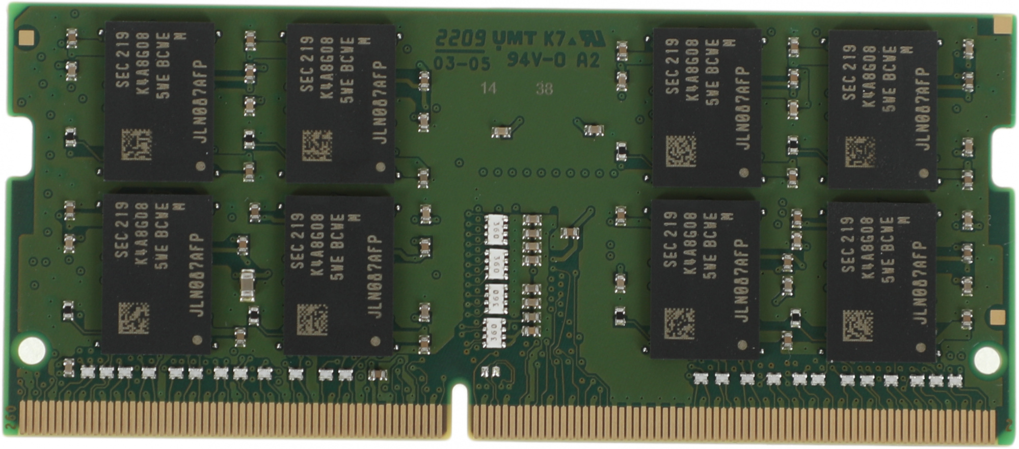  Kingston SODIMM 16GB 3200MHz DDR4 Non-ECC CL22  DR x8 (KVR32S22D8/16)