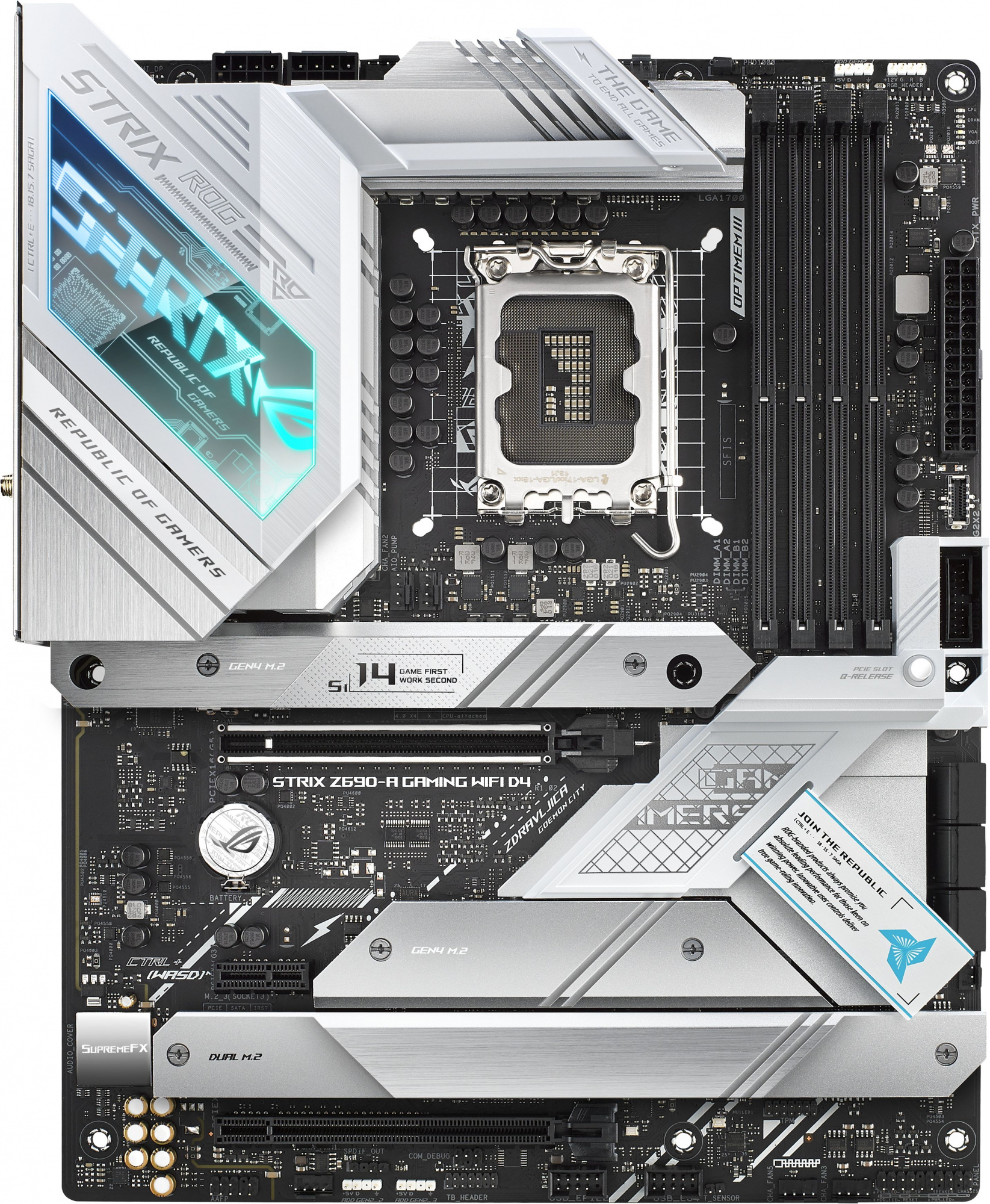   Asus ROG STRIX Z690-A GAMING WIFI D4 Soc-1700 Intel Z690 4xDDR4 ATX AC`97 8ch(7.1) 2.5Gg RAID+HDMI