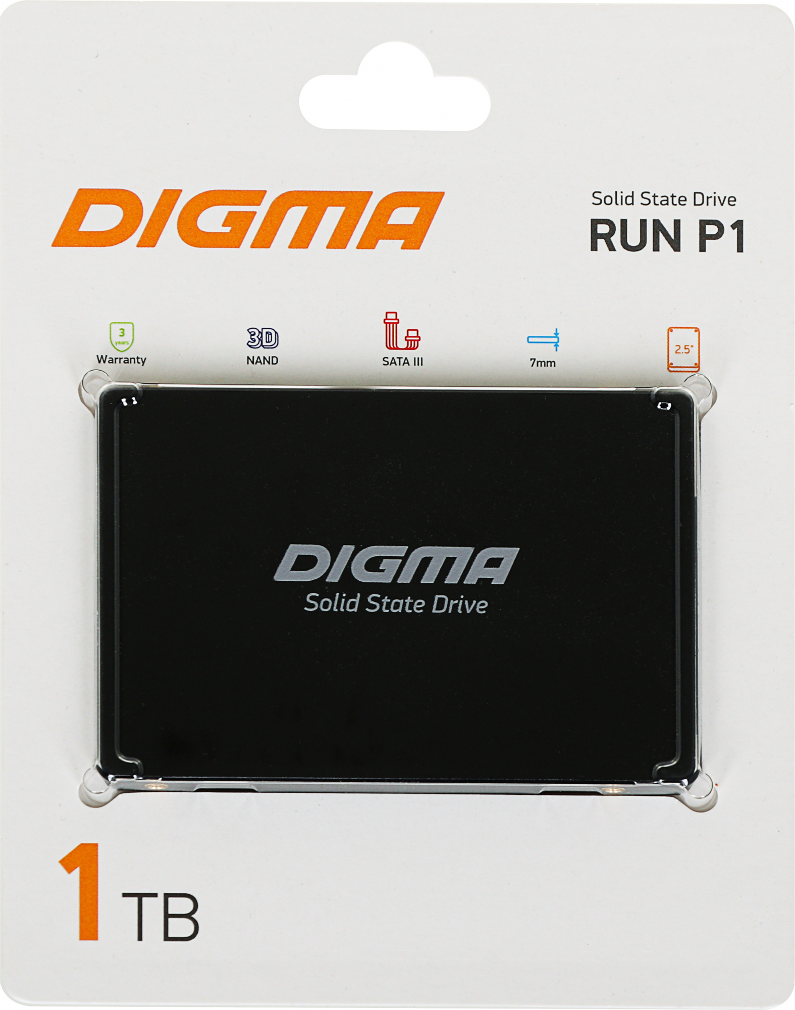 SSD  Digma Run P1 DGSR2001TP13T 1, 2.5, SATA III,  SATA,  rtl