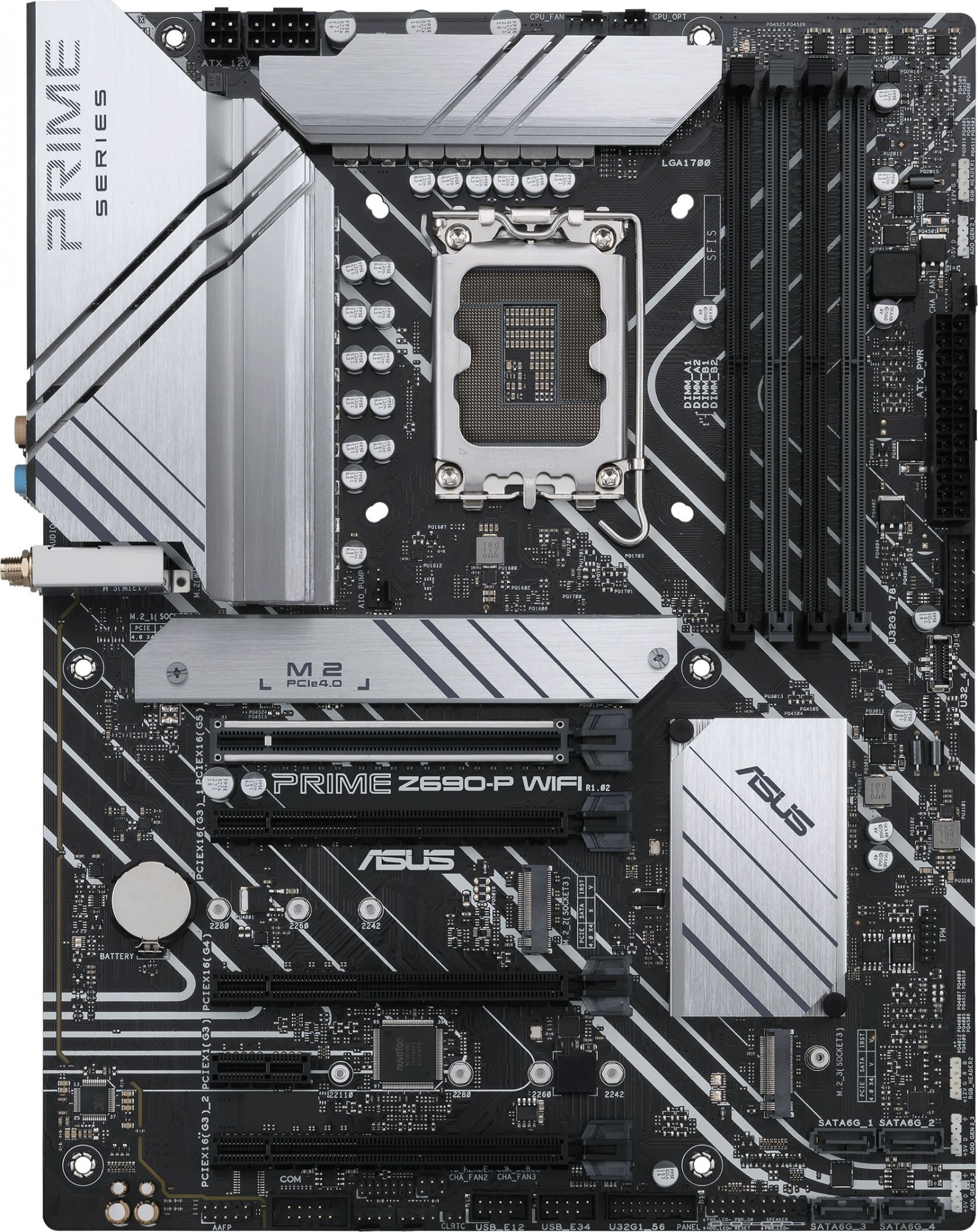  Asus PRIME Z690-P WIFI Soc-1700 Intel Z690 4xDDR5 ATX AC`97 8ch(7.1) 2.5Gg RAID+HDMI+DP