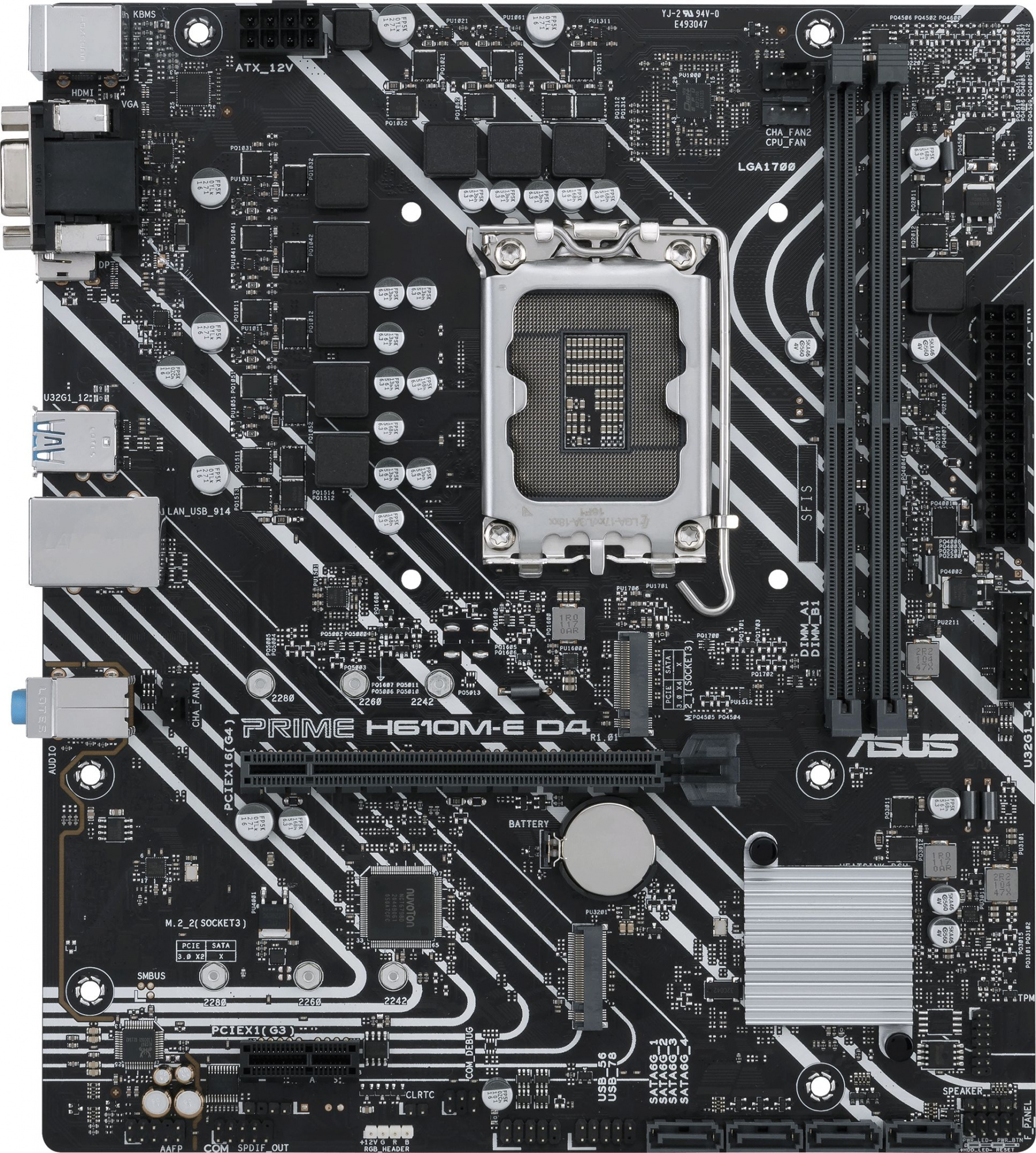   Asus PRIME H610M-E D4 Soc-1700 Intel H610 2xDDR4 mATX AC`97 8ch(7.1) GbLAN+VGA+HDMI+DP