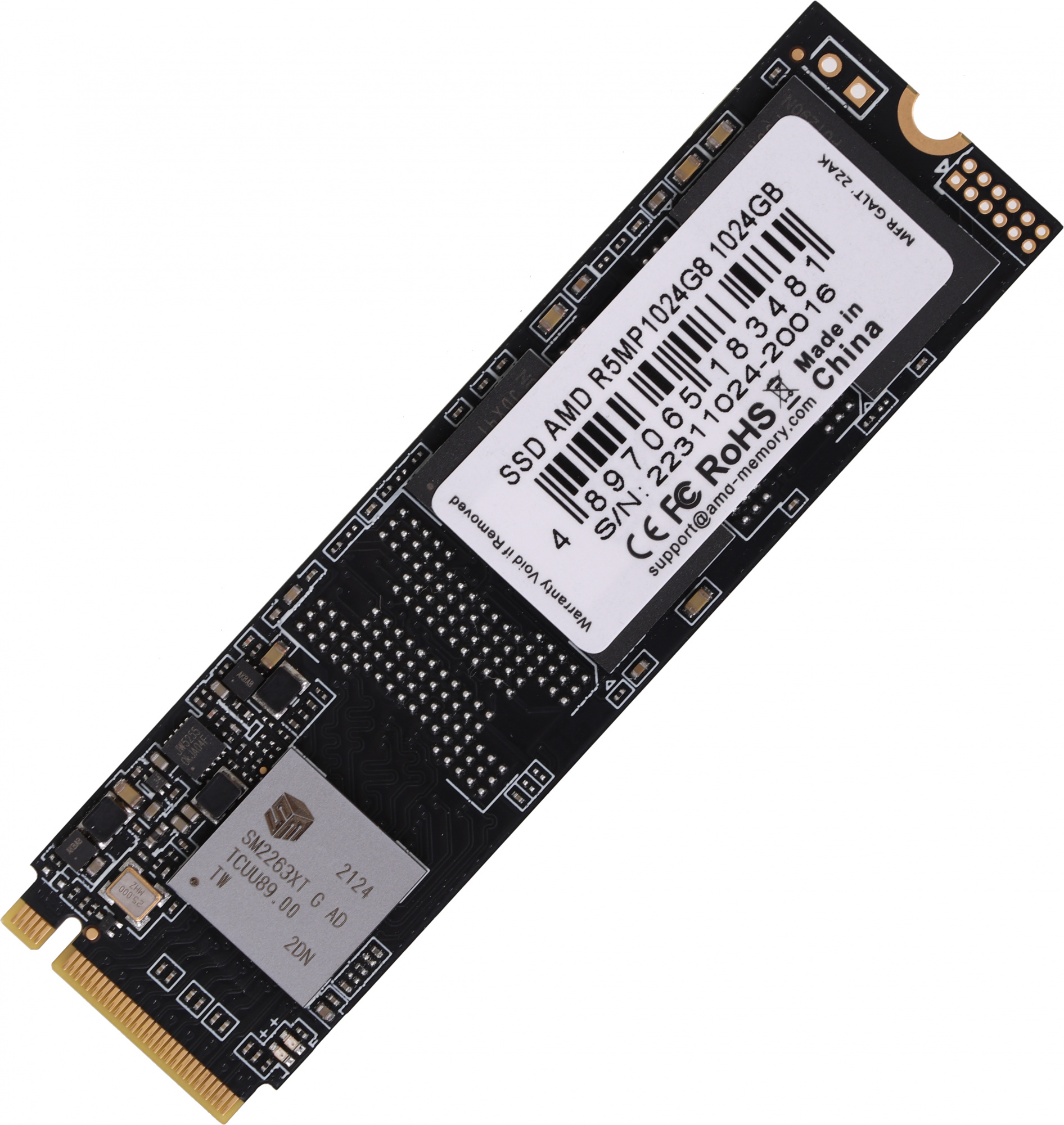SSD  AMD Radeon R5MP1024G8 1, M.2 2280, PCI-E x4,  NVMe,  M.2