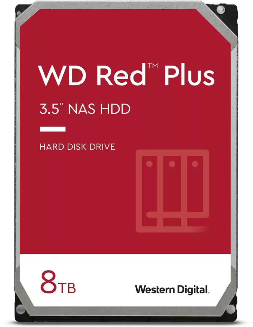   WD SATA 8TB 6GB/S 256MB RED PLUS WD80EFZZ