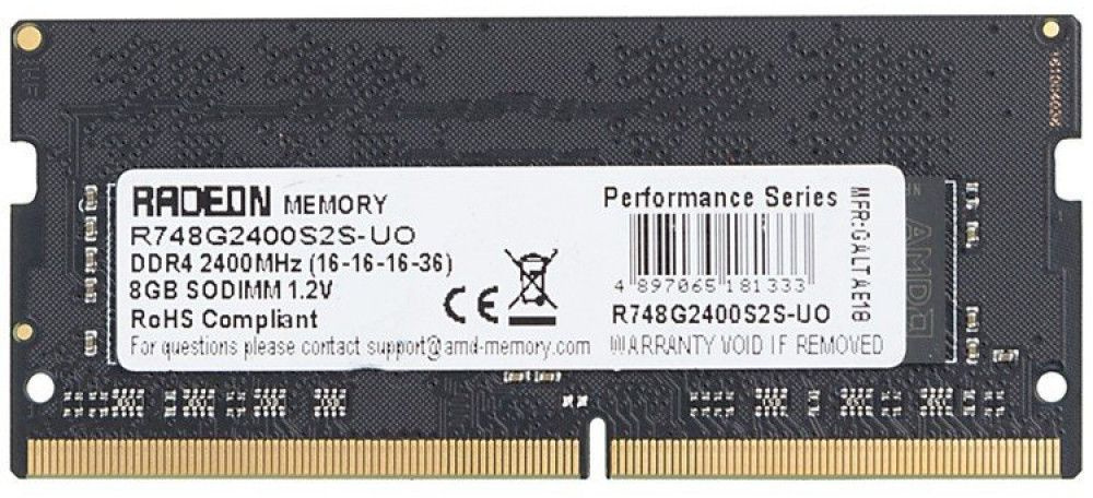   AMD Radeon R7 Performance Series R748G2400S2S-U DDR4 -  8 2400, SO-DIMM,  Ret