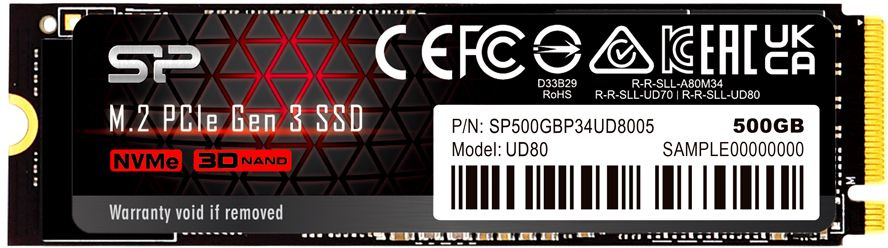 SSD  Silicon Power M-Series UD80 SP250GBP34UD8005 250, M.2 2280, PCI-E 3.0,  NVMe,  M.2