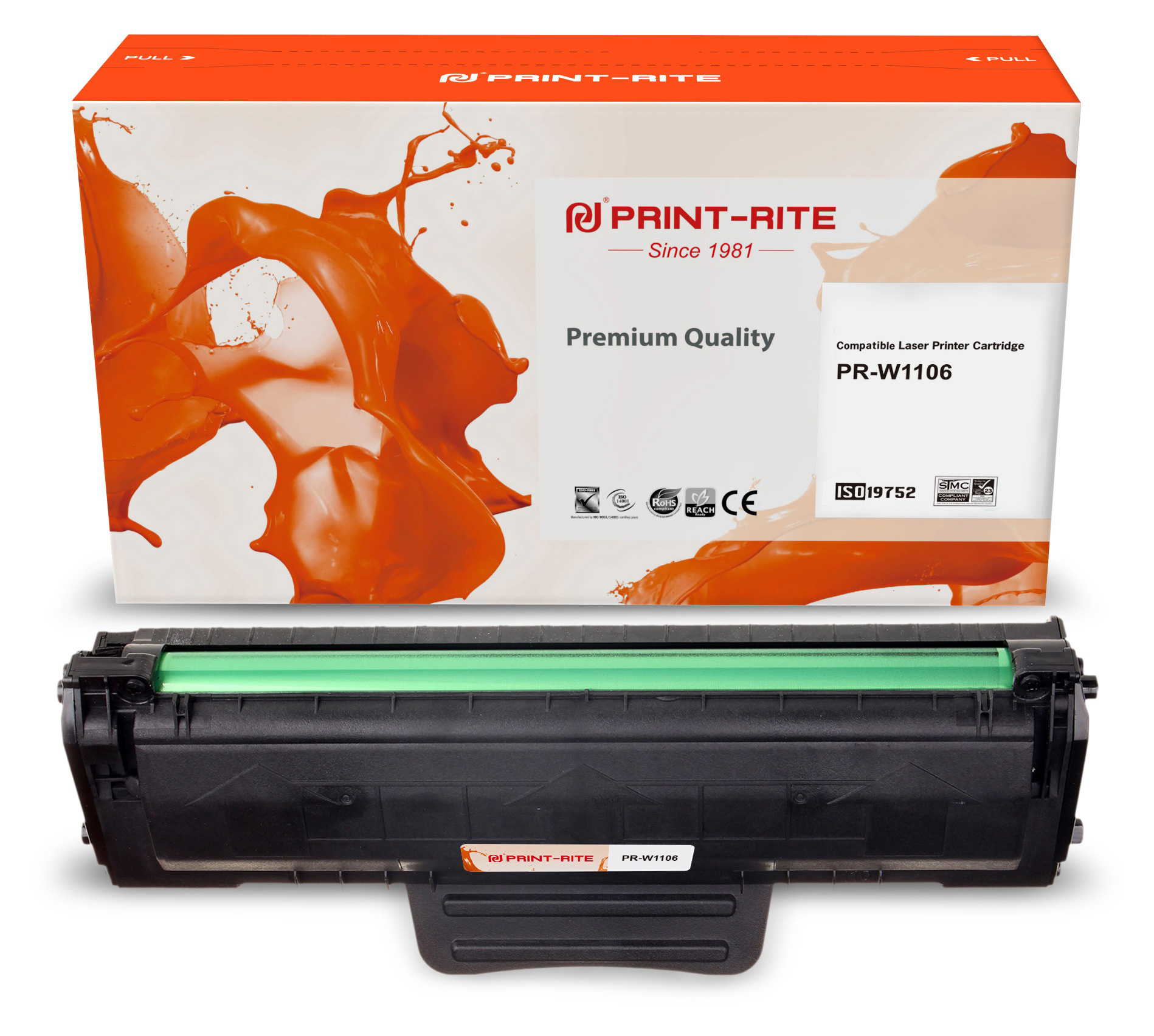   Print-Rite TFHB9GBPU1J PR-W1106 W1106A  (1000.)  HP Laser 107a/107r/107w/135a MFP/135r MFP/135w MFP/137fnw MFP