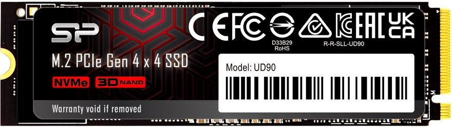 SSD  Silicon Power M-Series UD90 SP01KGBP44UD9005 1, M.2 2280, PCI-E 4.0 x4,  NVMe,  M.2