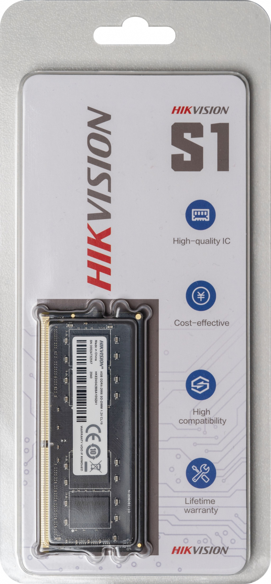   Hikvision HKED4042BBA1D0ZA1/4G DDR4 -  4 2666, SO-DIMM,  Ret