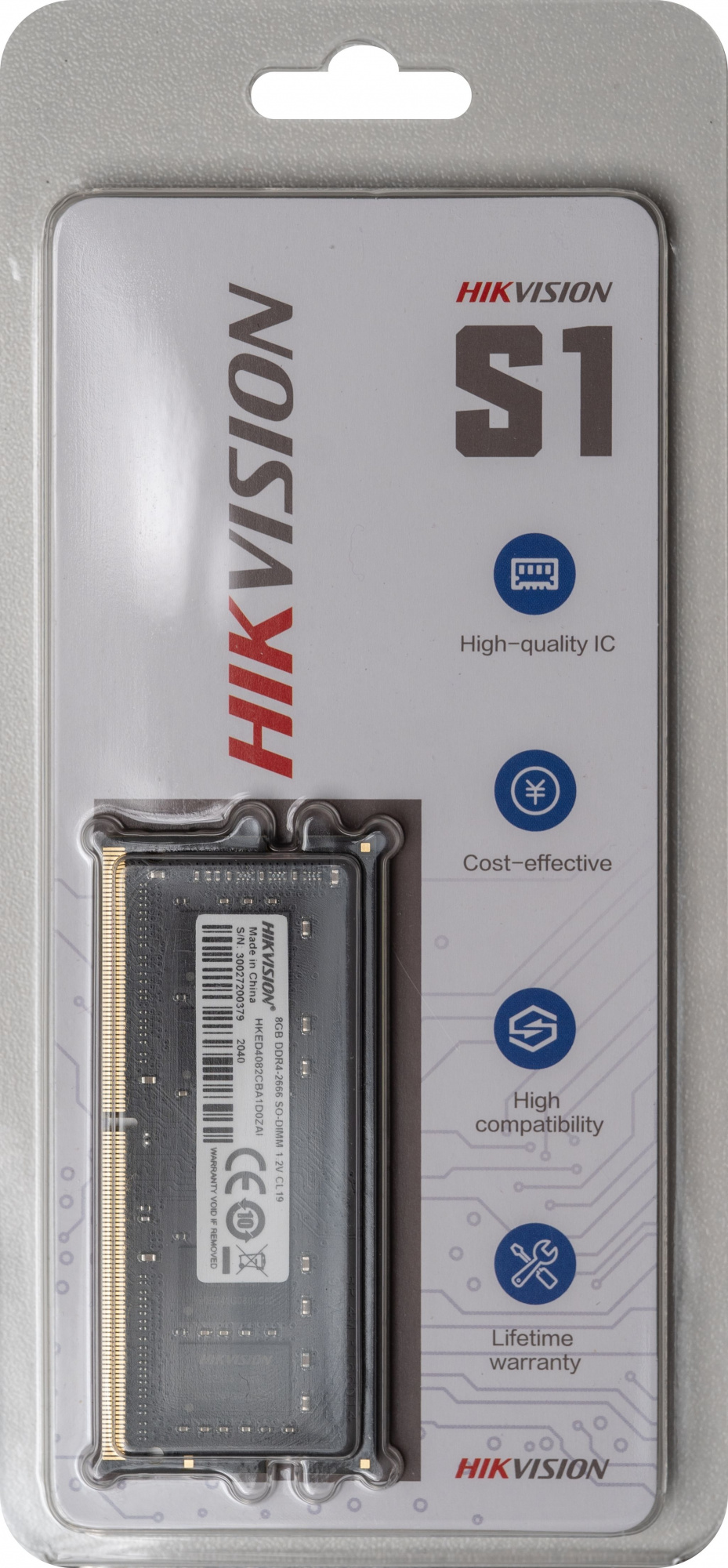   Hikvision HKED4082CBA1D0ZA1/8G DDR4 -  8 2666, SO-DIMM,  Ret