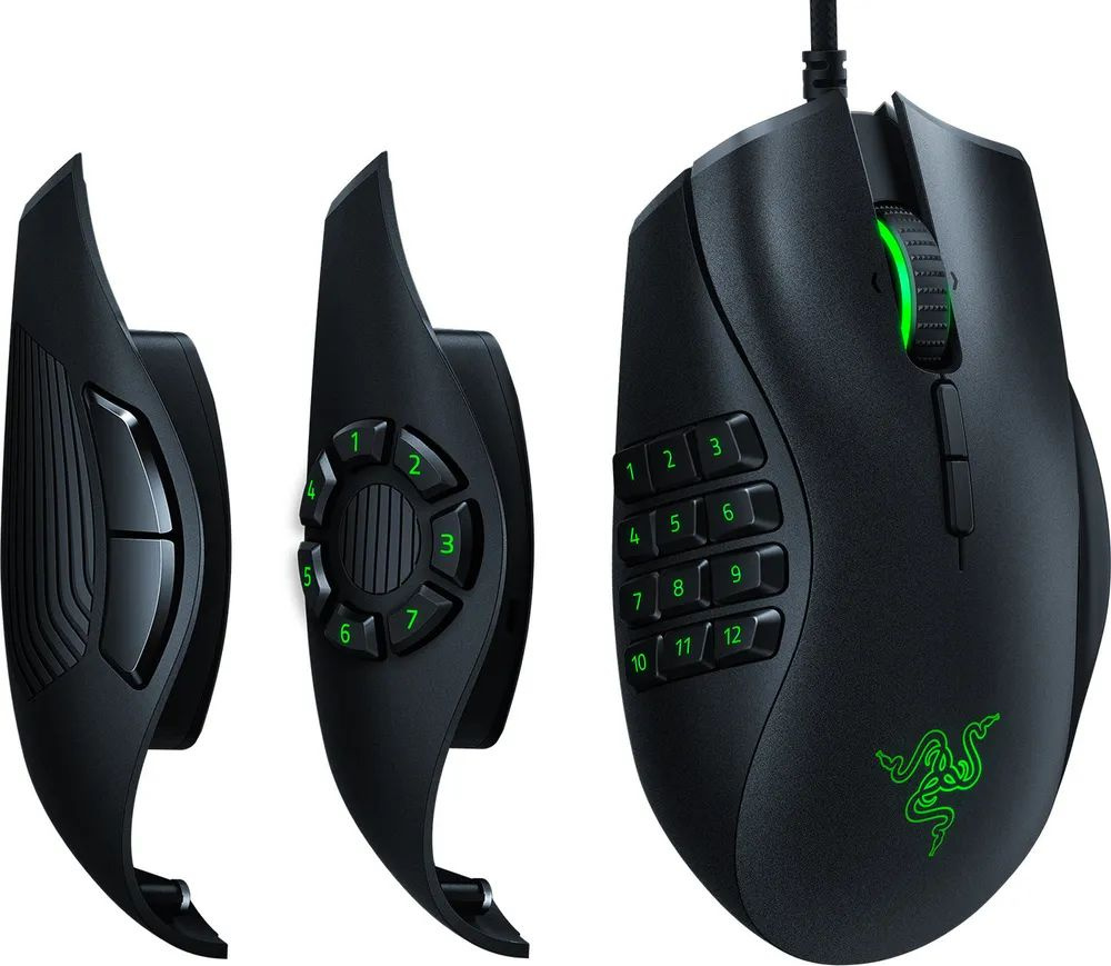 Razer Naga Trinity - Multi-color Wired MMO Gaming Mouse - FRML Packaging 19btn