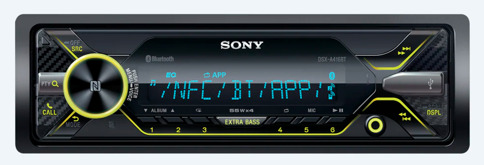  Sony DSX-A416BT 1DIN 4x55 v3.0 RDS