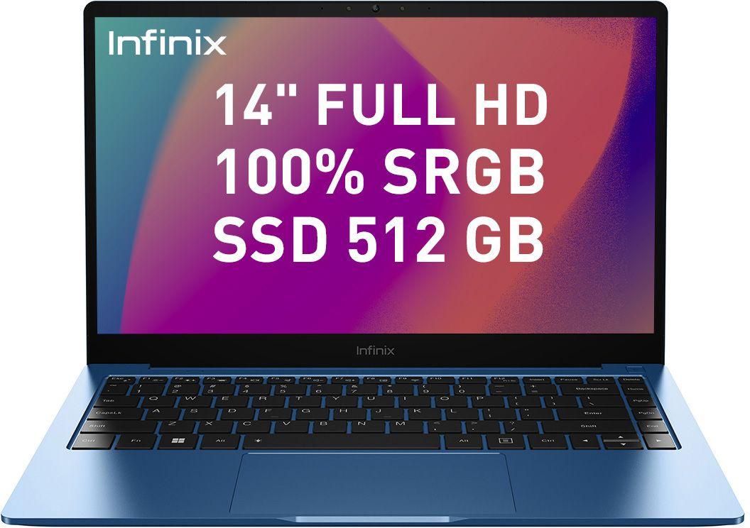 Ноутбук INFINIX Inbook XL23, 14,  IPS, Intel Core i5 1135G7  2.4ГГц, 8ГБ, 512ГБ SSD,  Intel Iris Xe graphics , Windows 11 Home, голубой [t109865]