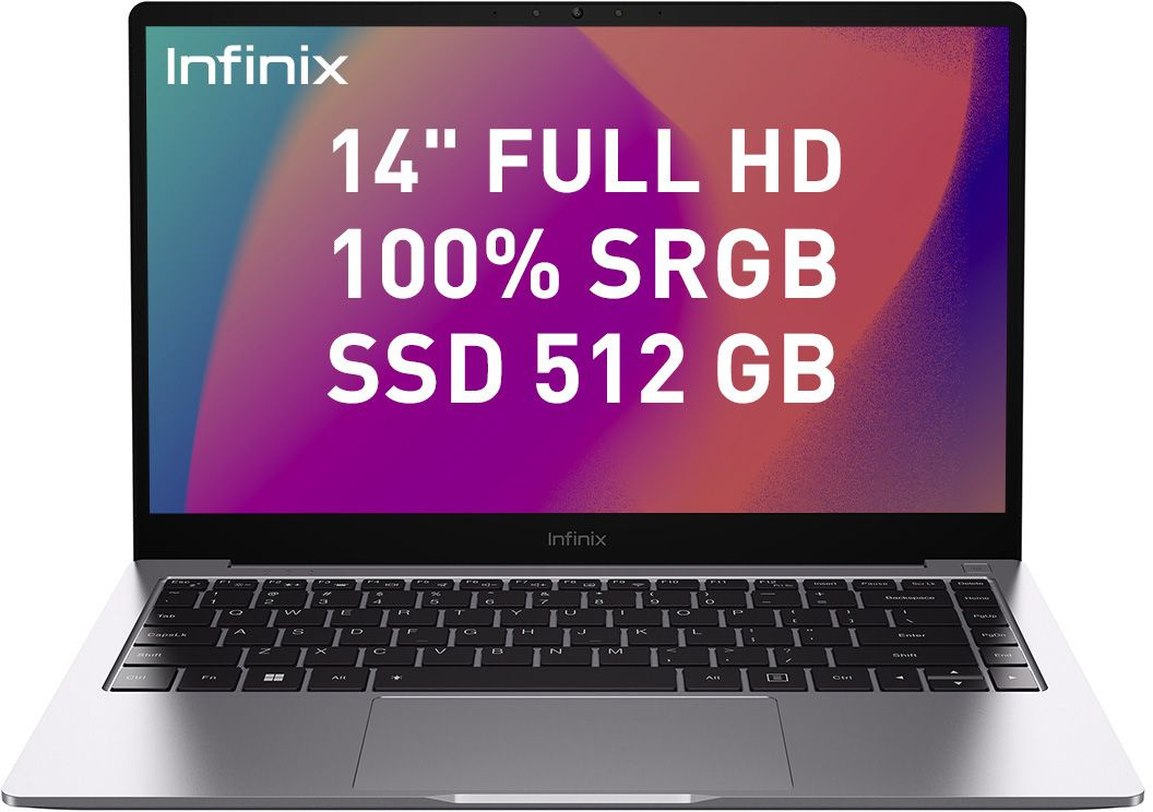 Ноутбук INFINIX Inbook XL23, 14,  IPS, Intel Core i7 1195G7 2.9ГГц, 16ГБ, 512ГБ SSD,  Intel Iris Xe graphics , Windows 11 Home, серый [t109867]