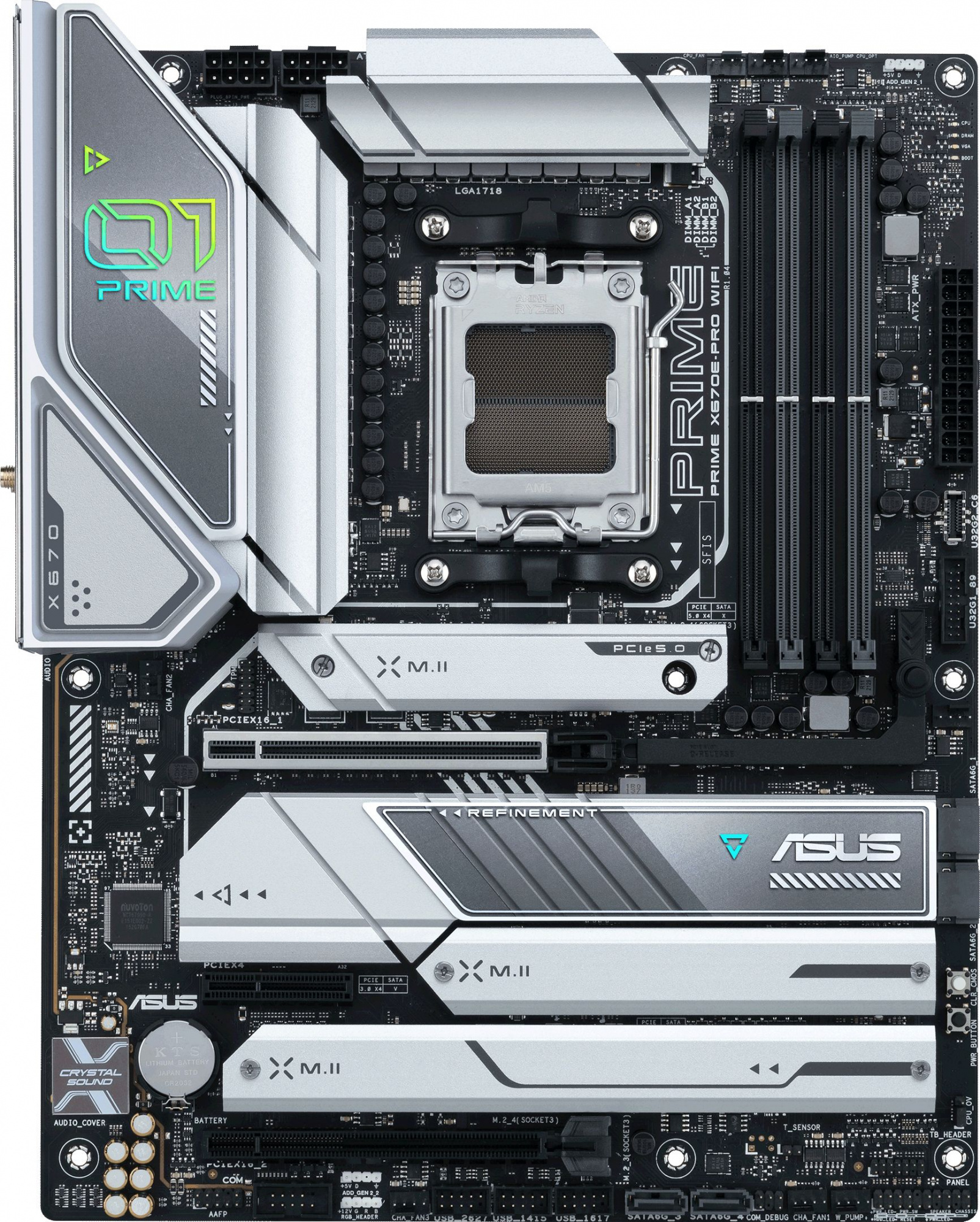   ASUS PRIME X670E-PRO WIFI, SocketAM5, AMD X670, ATX, Ret