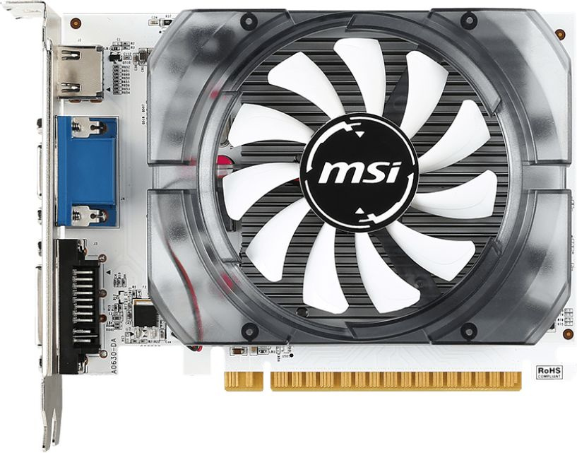  MSI NVIDIA  GeForce GT 730 N730-2GD3V3 2 GDDR3, Ret