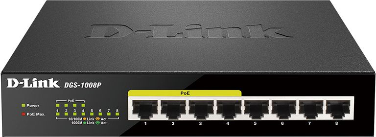 D-Link DGS-1008P/F1A, 