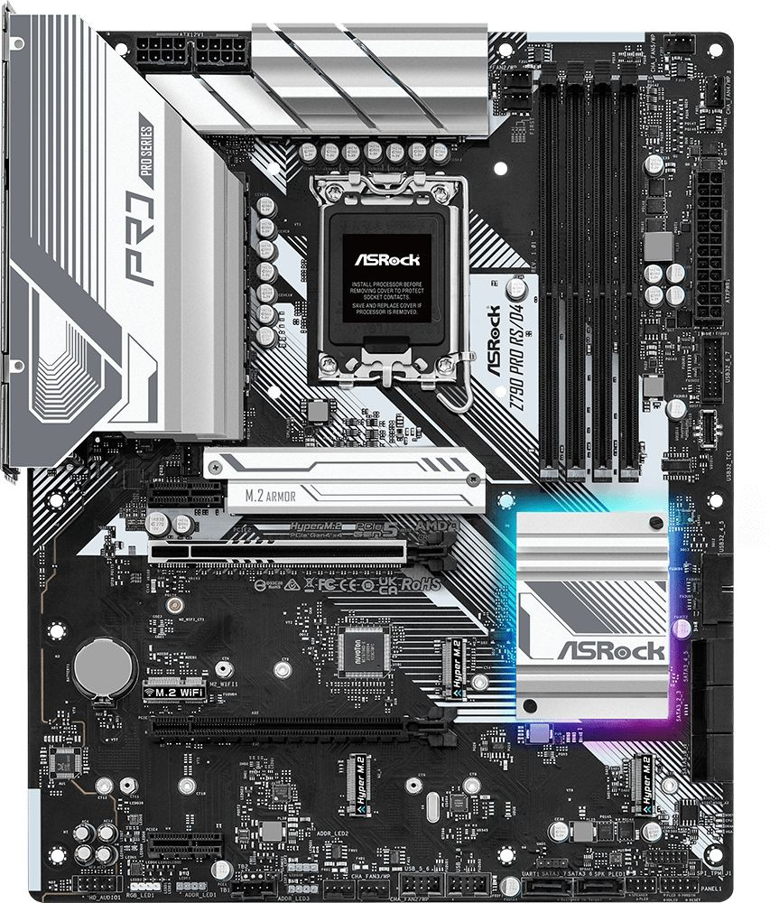   ASROCK Z790 PRO RS/D4, LGA 1700, Intel Z790, ATX, Ret