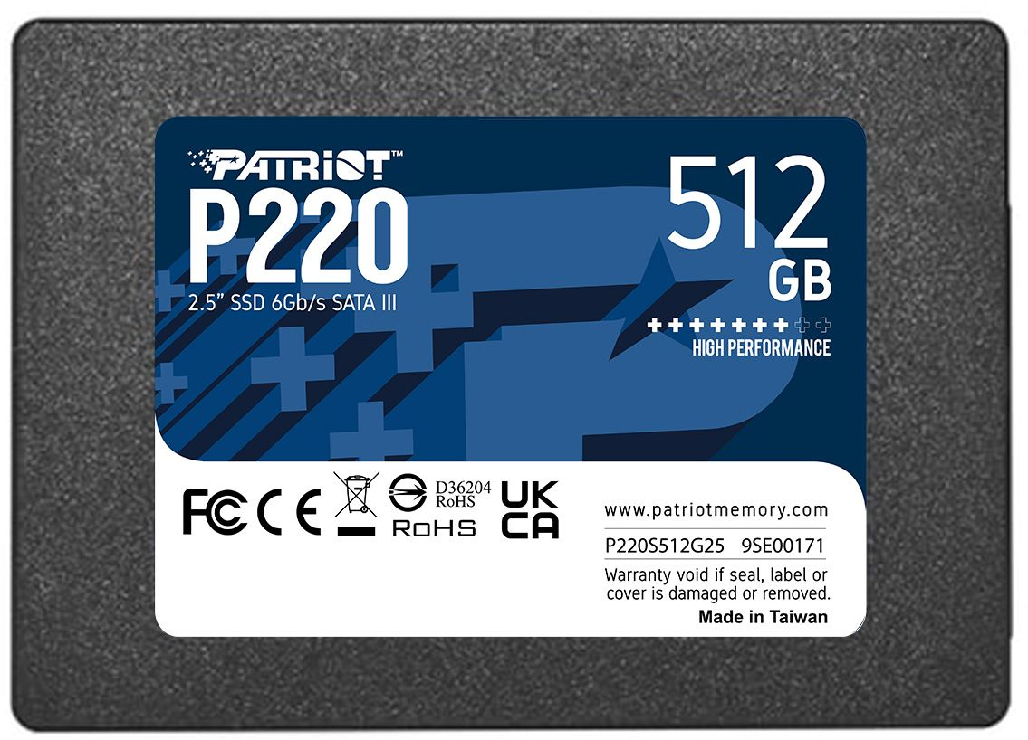 SSD  Patriot P220 P220S512G25 512, 2.5, SATA III,  SATA