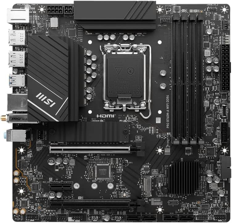   MSI PRO B760M-A WIFI DDR4, LGA 1700, Intel B760, mATX, Ret