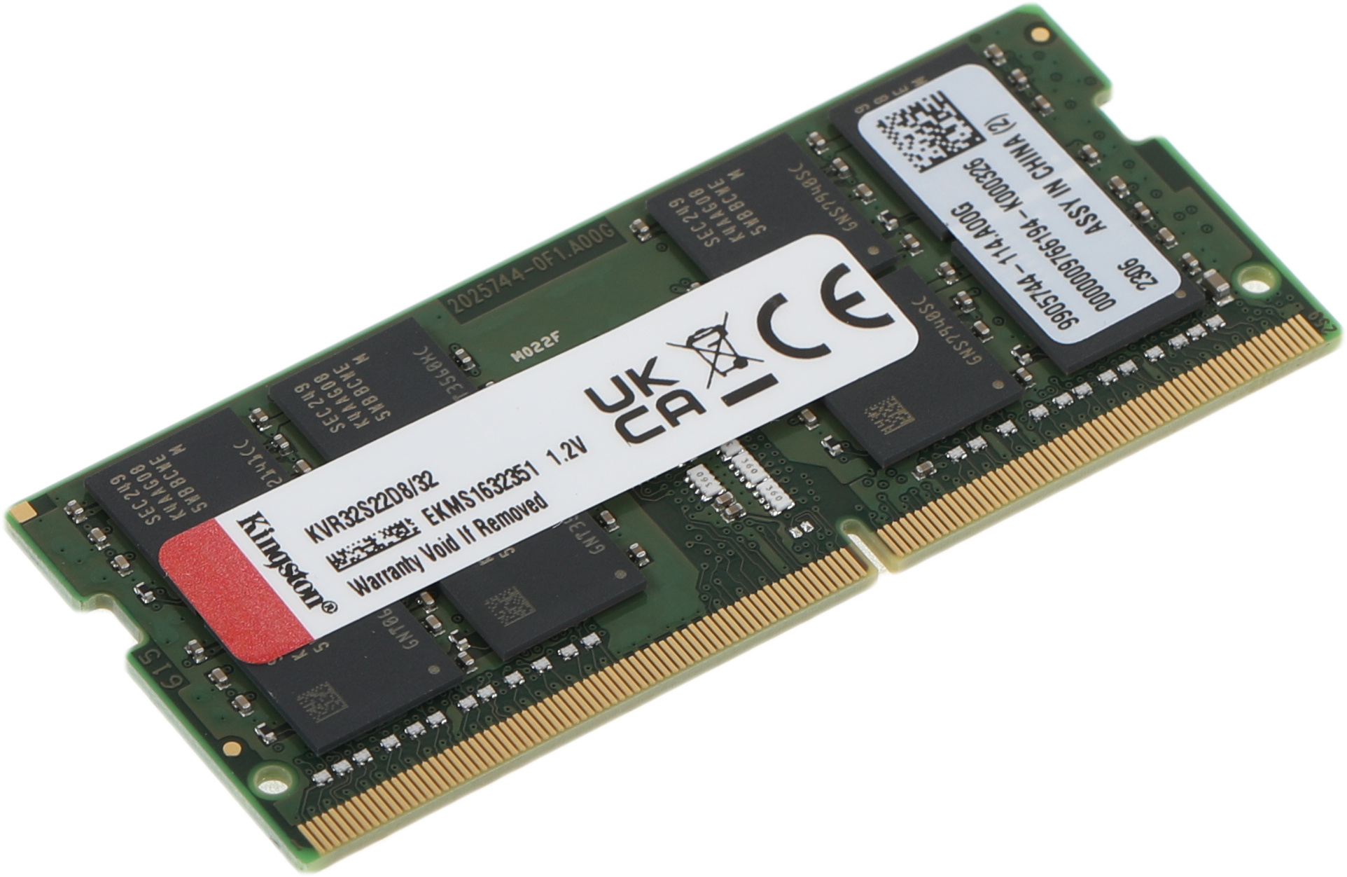  Kingston DDR4   32GB (PC4-25600)  3200MHz DR x8 SO-DIMM