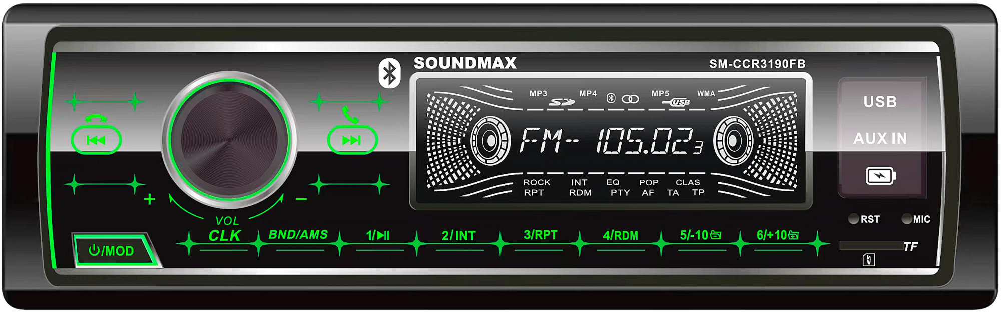  Soundmax SM-CCR3190FB
