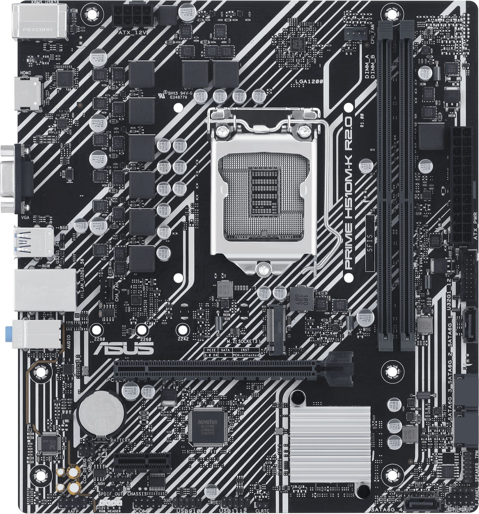   ASUS PRIME H510M-K R2.0, LGA 1200, Intel H470, mATX, Ret