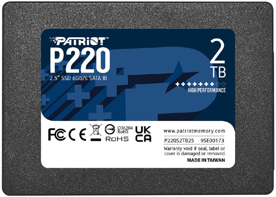 SSD  Patriot P220 P220S2TB25 2, 2.5, SATA III,  SATA