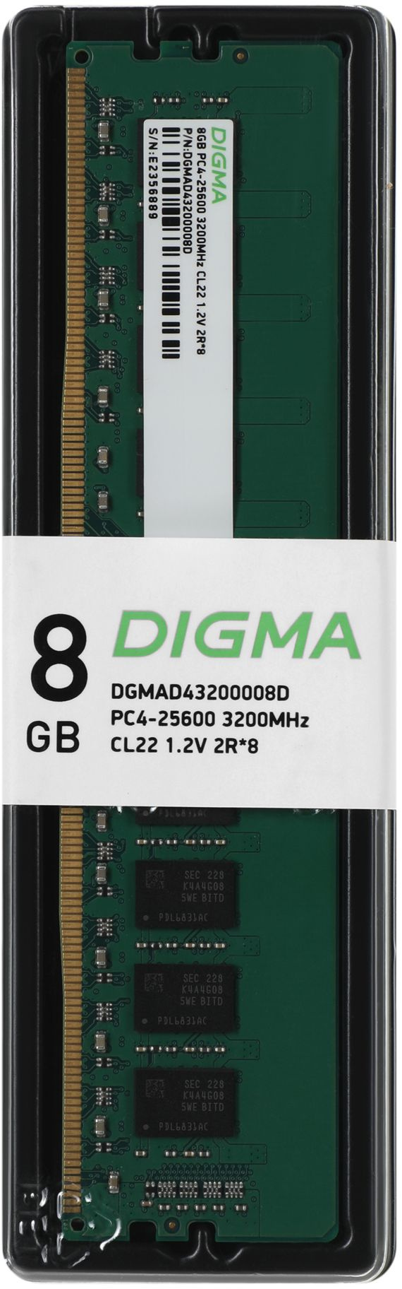   Digma DGMAD43200008D DDR4 -  1x 8 3200, DIMM,  Ret