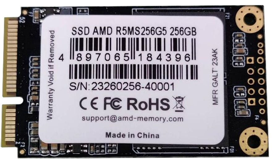 SSD ���������� AMD Radeon R5 R5MS256G5 256��, mSATA, SATA,  mSATA,  rtl [R5MS256G5]