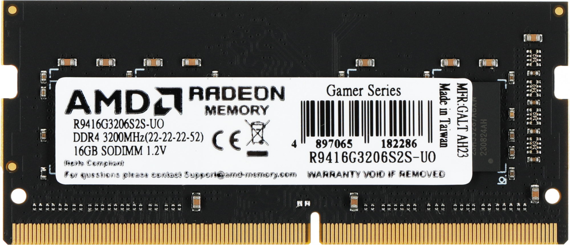   AMD R9 R9416G3206S2S-UO DDR4 -  1x 16 3200,   (SO-DIMM),  OEM