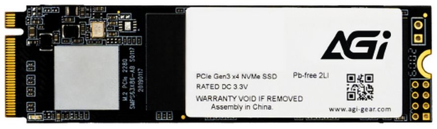 SSD  AGI AI298 AGI2T0GIMAI298 2, M.2 2280, PCIe 3.0 x4,  NVMe,  M.2