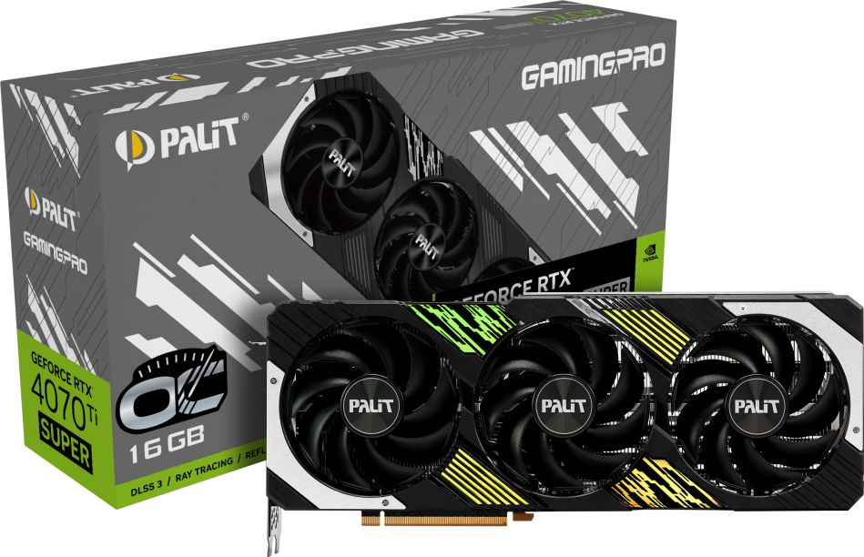  Palit NVIDIA  GeForce RTX 4070TI Super RTX4070Ti SUPER GAMINGPRO OC 16 GamingPro, GDDR6X, OC,  Ret [ned47tsh19t2-1043a]