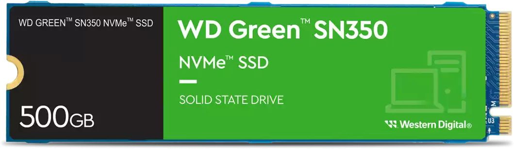 SSD  WD Green SN350 WDS500G2G0C 500, M.2 2280, PCIe 3.0 x4,  NVMe,  M.2