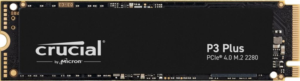 SSD  Crucial P3 Plus CT4000P3PSSD8 4, M.2 2280, PCIe 4.0 x4,  NVMe,  M.2