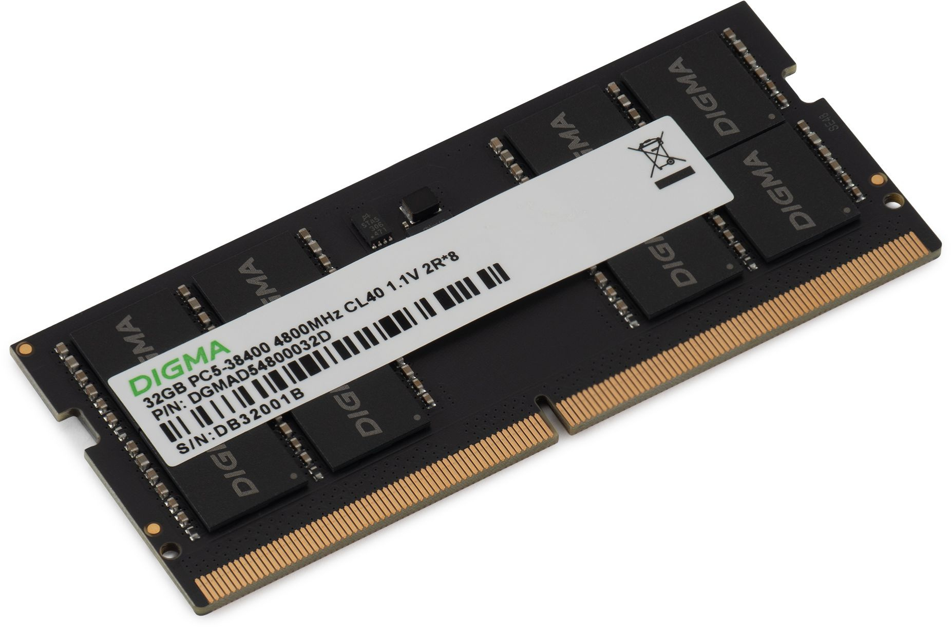   Digma DDR5 -  1x 32 4800,   (SO-DIMM),  Ret